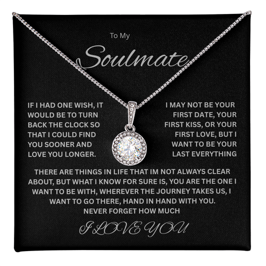 Beautiful Eternal Hope Necklace "To My Soulmate"