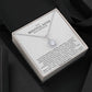 Elegant Gift for Sister "On My Wedding Day" Eternal Hope Necklace