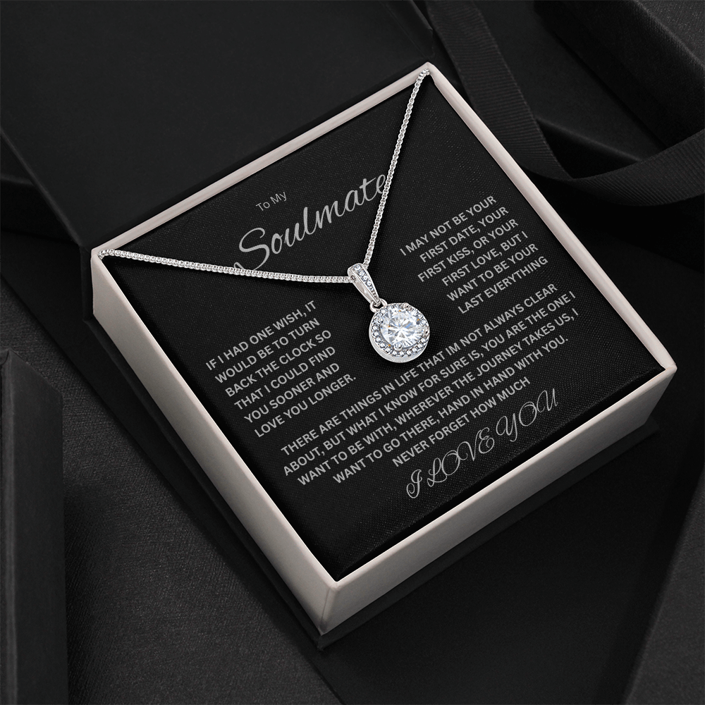 Beautiful Eternal Hope Necklace "To My Soulmate"