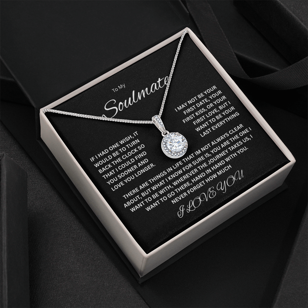 Beautiful Eternal Hope Necklace "To My Soulmate"