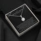 Elegant Gift for Sister "On My Wedding Day" Eternal Hope Necklace