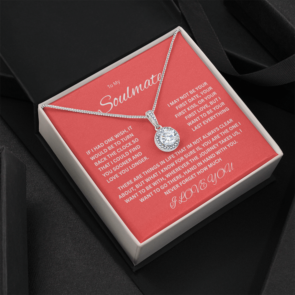 Beautiful Eternal Hope Necklace "To My Soulmate"