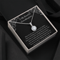 The Gift of Forever love "To My Beautiful Granddaughter" Eternal Hope Necklace