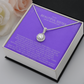 Elegant Gift for Sister "On My Wedding Day" Eternal Hope Necklace