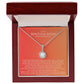 Elegant Gift for Sister "On My Wedding Day" Eternal Hope Necklace