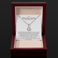 Elegant Gift for Sister "On My Wedding Day" Eternal Hope Necklace