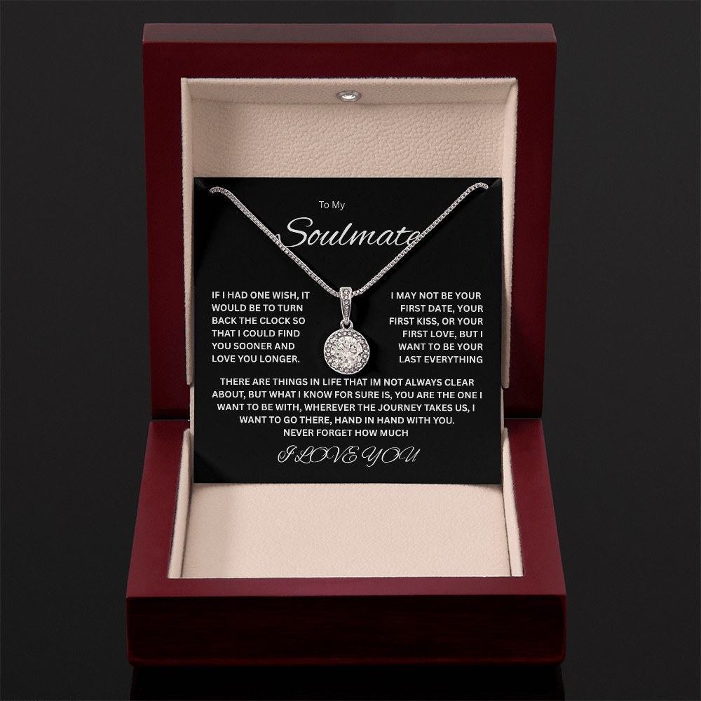 Beautiful Eternal Hope Necklace "To My Soulmate"