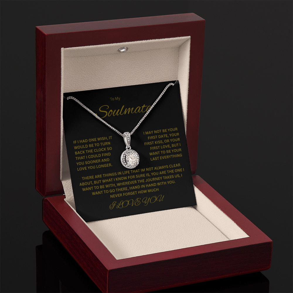 Beautiful Eternal Hope Necklace "To My Soulmate"