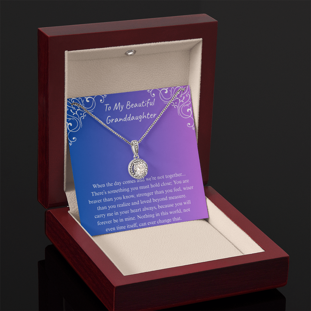 The Gift of Forever love "To My Beautiful Granddaughter" Eternal Hope Necklace