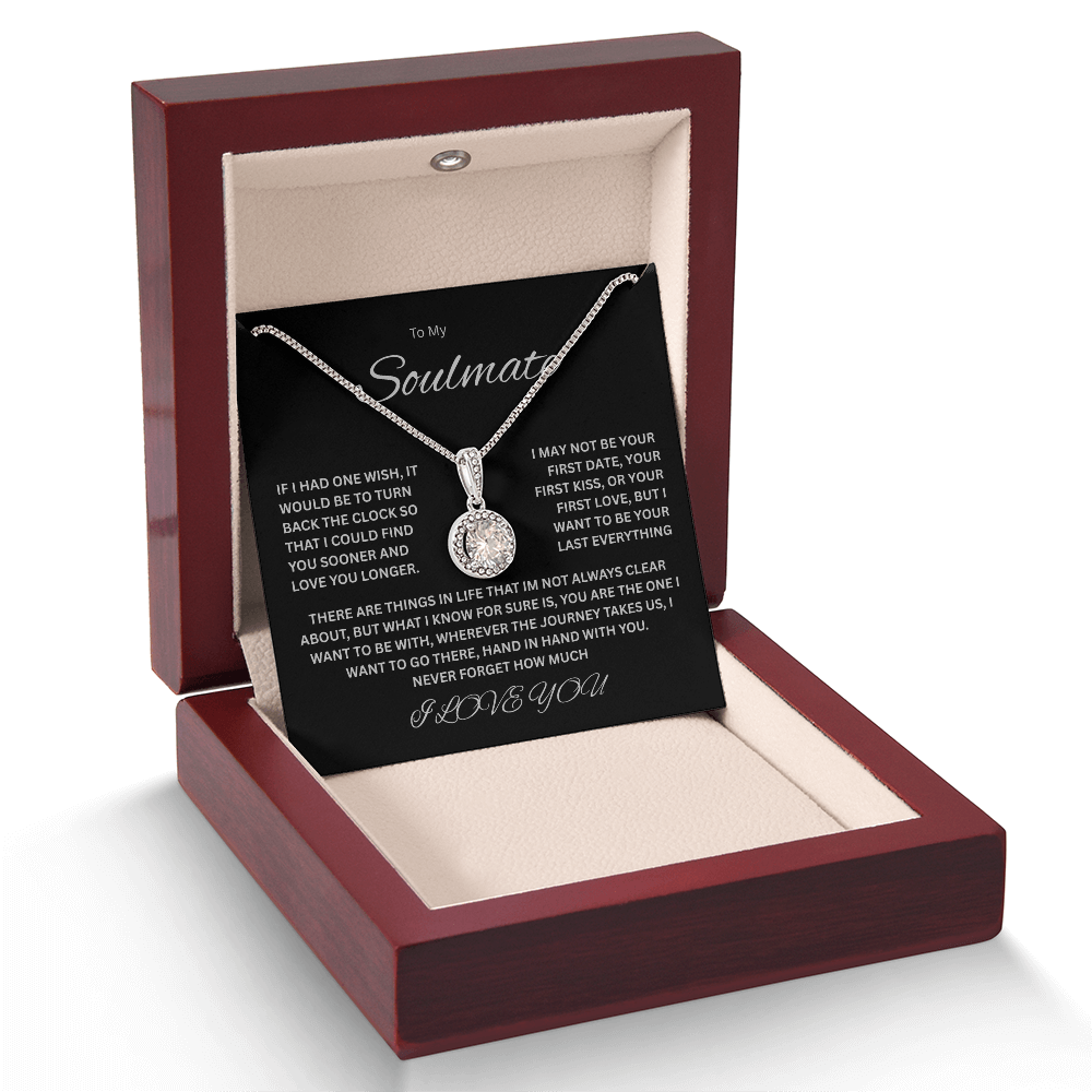 Beautiful Eternal Hope Necklace "To My Soulmate"