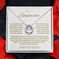Sparkling Lucky In Love Necklace "To my Soulmate"