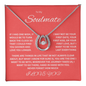 Sparkling Lucky In Love Necklace "To my Soulmate"