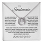 Sparkling Lucky In Love Necklace "To my Soulmate"