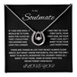 Sparkling Lucky In Love Necklace "To my Soulmate"