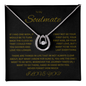 Sparkling Lucky In Love Necklace "To my Soulmate"