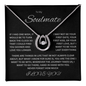 Sparkling Lucky In Love Necklace "To my Soulmate"
