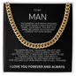 Impressive Cuban Link Chain "To My Man"