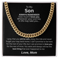 Distinguished Gift for Son "Cuban Link Chain"