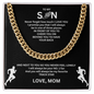 Distinctive by Design - This Cuban Link Chain commands attention; "To My Son"