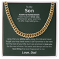Distinguished Gift for Son "Cuban Link Chain"