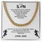 Distinctive by Design - This Cuban Link Chain commands attention; "To My Son"