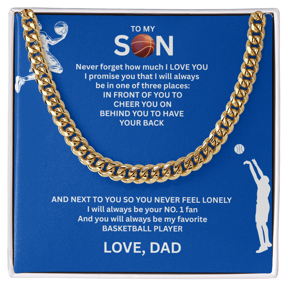 Victory Runs in His Blood - Cuban Link Chain for your Champion