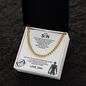 Fueled by Passion; Bold Cuban Link Necklace for a true Warrior "To My Son"