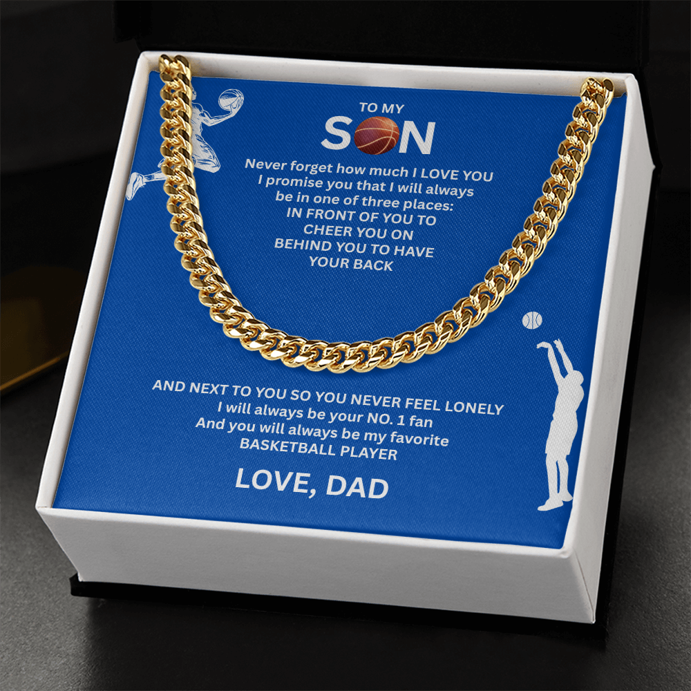 Victory Runs in His Blood - Cuban Link Chain for your Champion