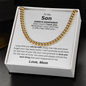 Distinguished Gift for Son "Cuban Link Chain"