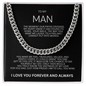 Impressive Cuban Link Chain "To My Man"