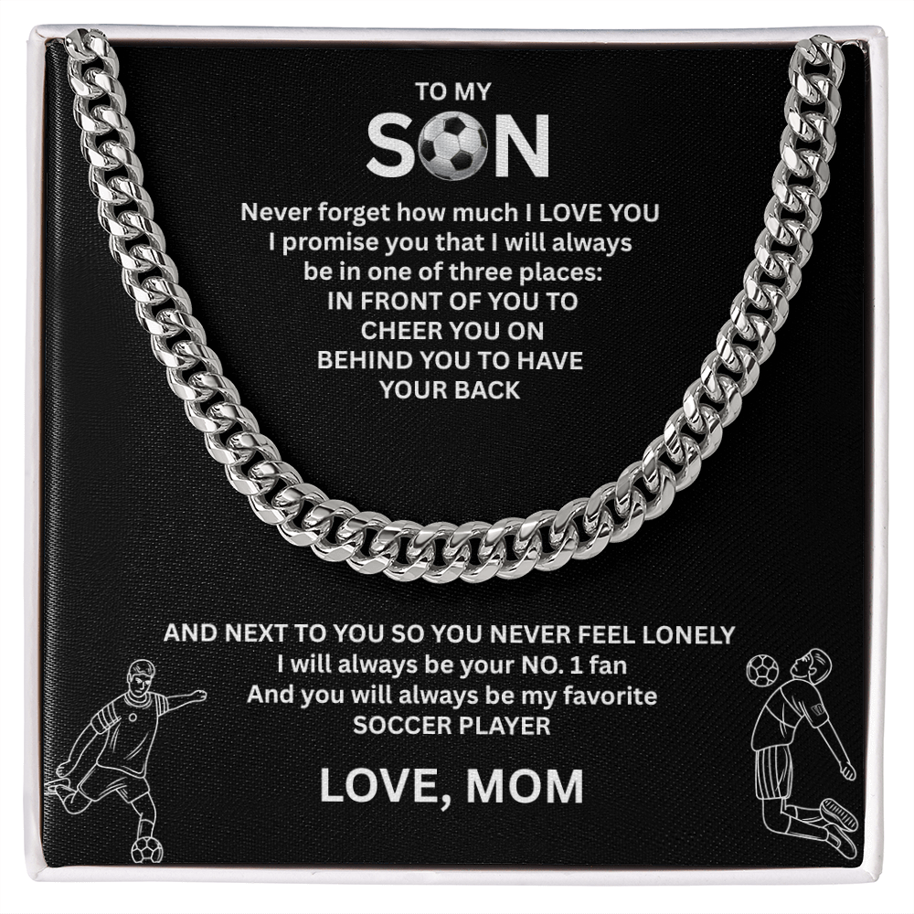 Strength in Motion - Cuban Link Chain that expresses his true strength "To My Son"