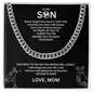 Strength in Motion - Cuban Link Chain that expresses his true strength "To My Son"