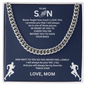 Distinctive by Design - This Cuban Link Chain commands attention; "To My Son"