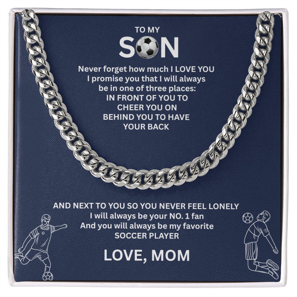 Strength in Motion - Cuban Link Chain that expresses his true strength "To My Son"