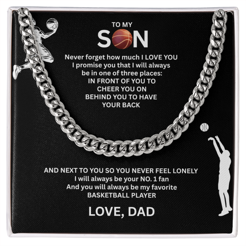 Victory Runs in His Blood - Cuban Link Chain for your Champion