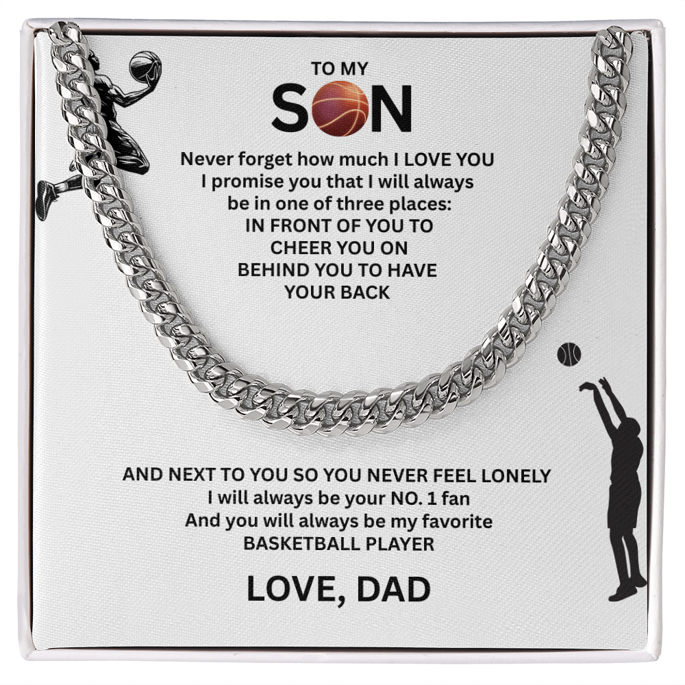 Victory Runs in His Blood - Cuban Link Chain for your Champion