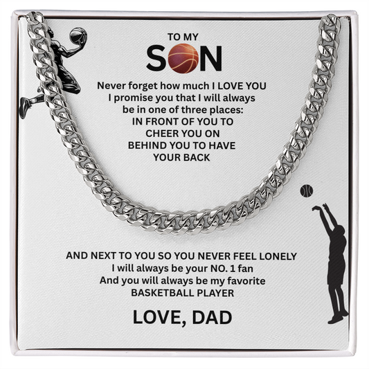 Victory Runs in His Blood - Cuban Link Chain for your Champion