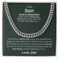 Distinguished Gift for Son "Cuban Link Chain"
