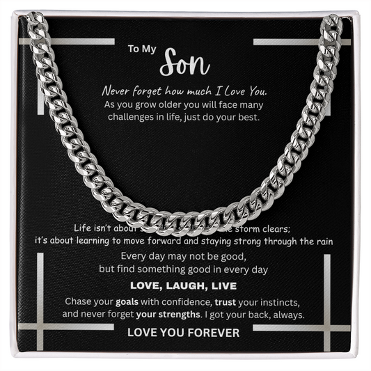Distinguished Gift for Son "Cuban Link Chain"