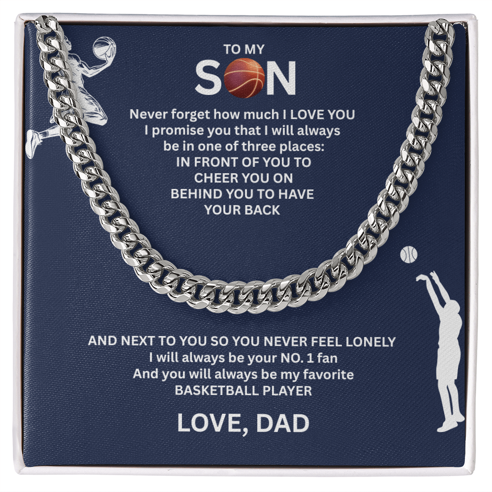 Victory Runs in His Blood - Cuban Link Chain for your Champion