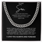 Distinguished Gift for Son "Cuban Link Chain"
