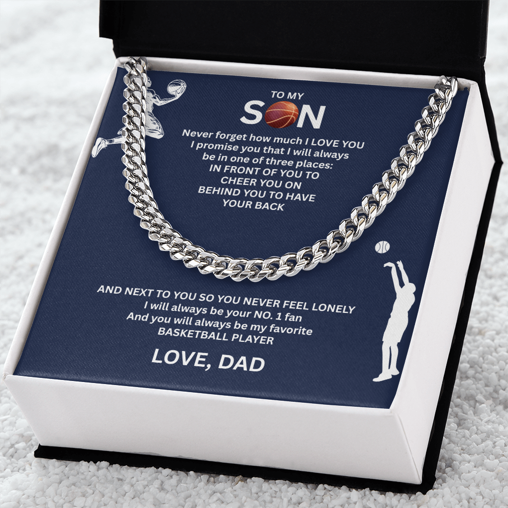 Victory Runs in His Blood - Cuban Link Chain for your Champion