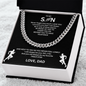 Distinctive by Design - This Cuban Link Chain commands attention; "To My Son"