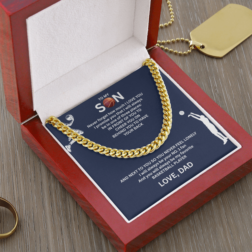 Victory Runs in His Blood - Cuban Link Chain for your Champion