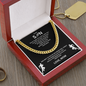 Distinctive by Design - This Cuban Link Chain commands attention; "To My Son"
