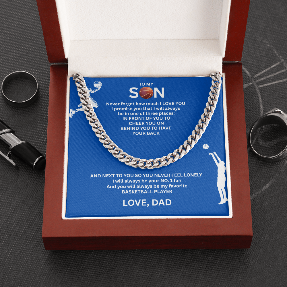 Victory Runs in His Blood - Cuban Link Chain for your Champion