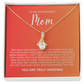 Enchanting Gift "To My Boyfriends Mom" Alluring Beauty Necklace