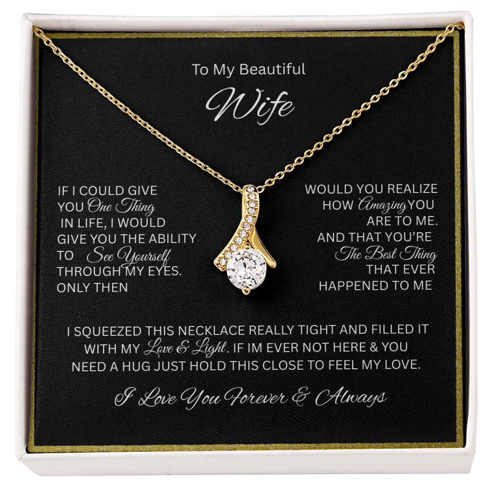 My endless love — always; The enchanting "Alluring Beauty Necklace" "To My Beautiful Wife"