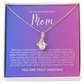 Enchanting Gift "To My Boyfriends Mom" Alluring Beauty Necklace