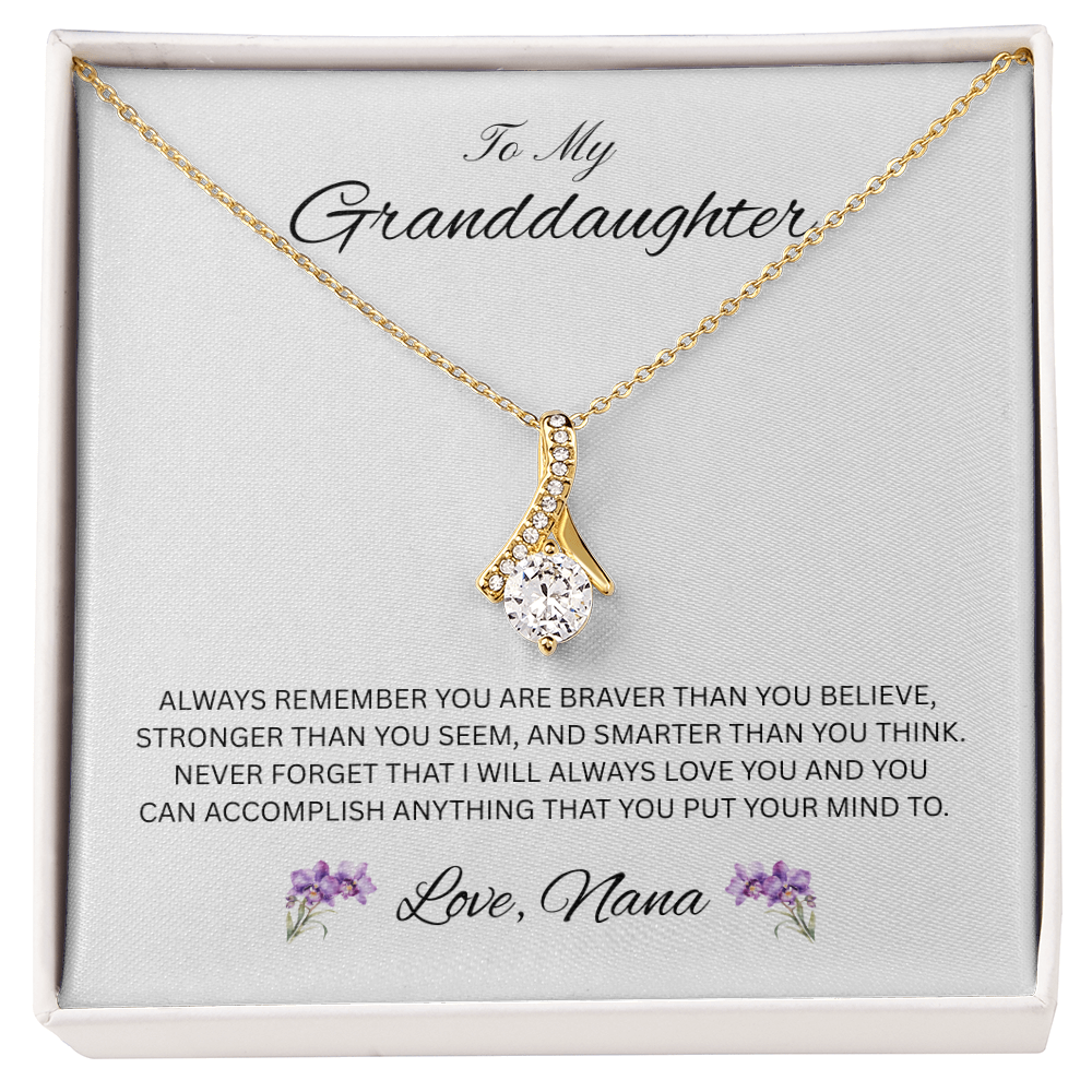 Radiant Keepsake for Granddaughter "To My Granddaughter, Love Nana"